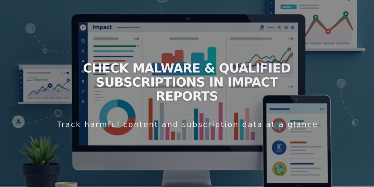 Check Malware & Qualified Subscriptions in Impact Reports