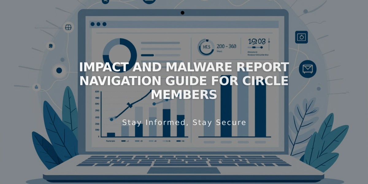 Impact and Malware Report Navigation Guide for Circle Members